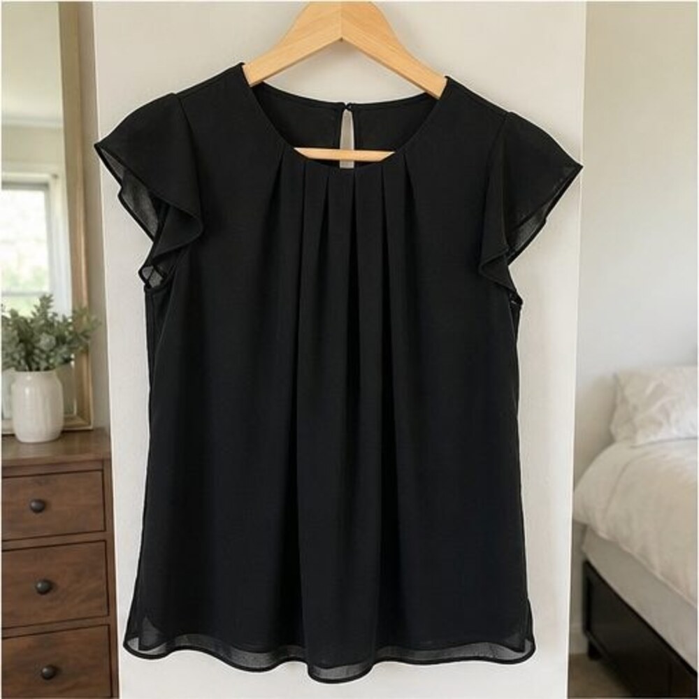 Ivory Wrap Blouse